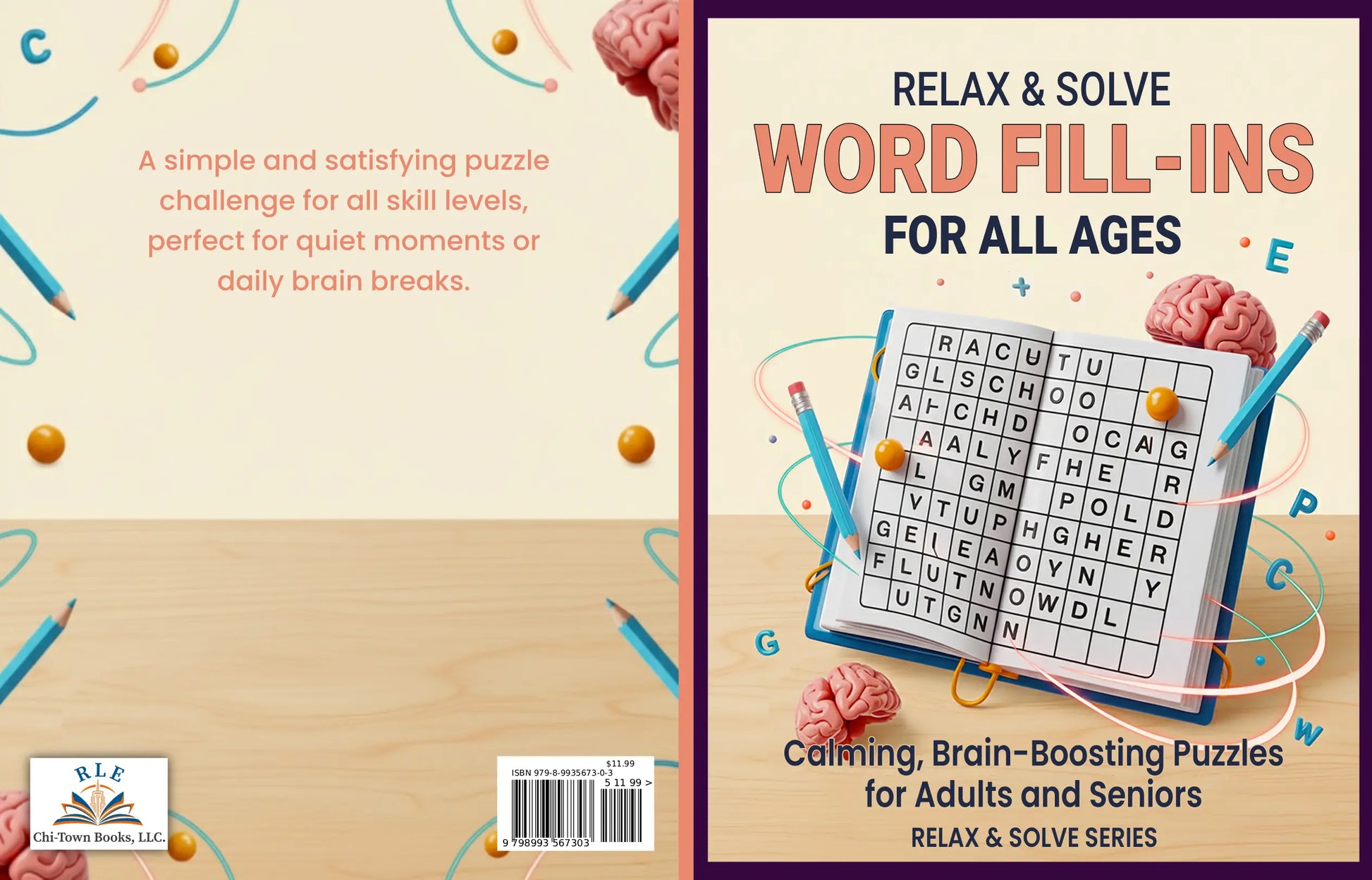 Relax & Solve: Word Fill-Ins RLE Chi-Town Books, LLC