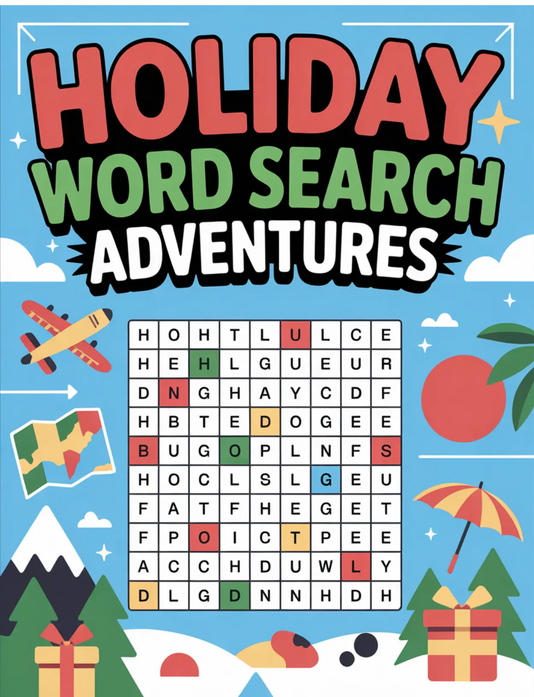 Holiday Word Search Adventures RLE Chi-Town Books, LLC