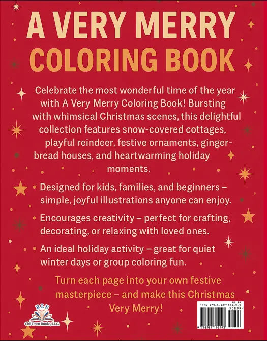 A Very Merry Coloring Book RLE Chi-Town Books, LLC